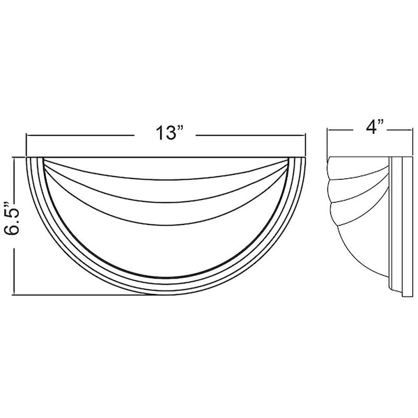 Crest, 2 Light LED Wall Sconce, Satin Finish, Alabaster Glass